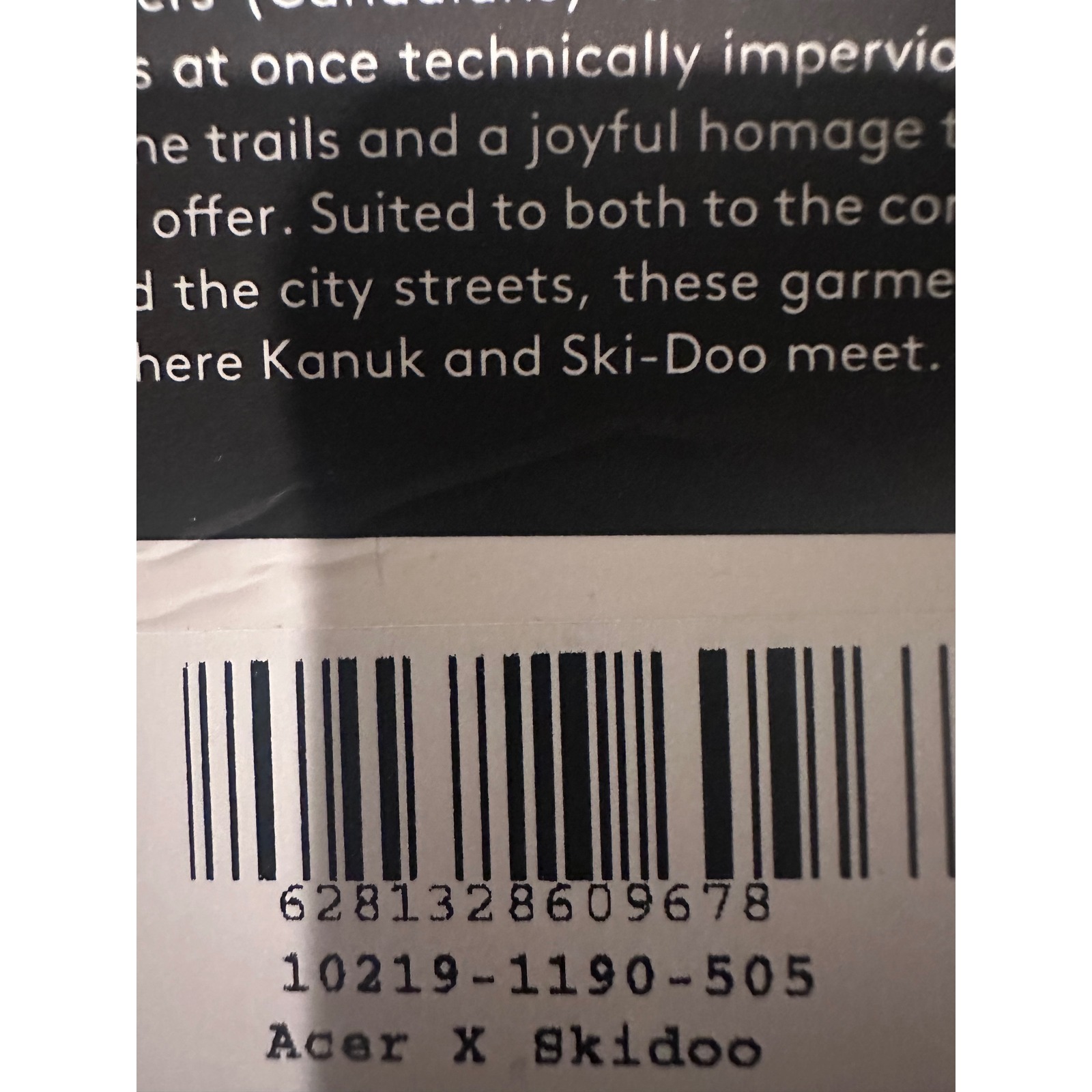 New Kanuk Ski-Doo Acer Mens L Collab Black Winter Snow Parka Jacket — image 6 of 8